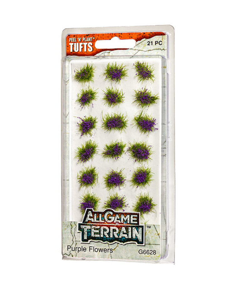 Woodland Scenics All Game Terrain G6628 Peel 'N' Plant Tufts Purple Flowers (21)