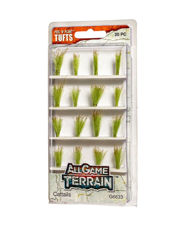 Woodland Scenics All Game Terrain G6633 Peel 'N' Plant Tufts Cattails (20)