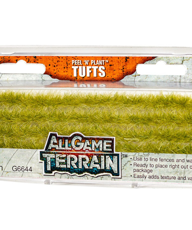 Woodland Scenics All Game Terrain G6644 Peel 'N' Plant Tufts Edging Light Green (4)