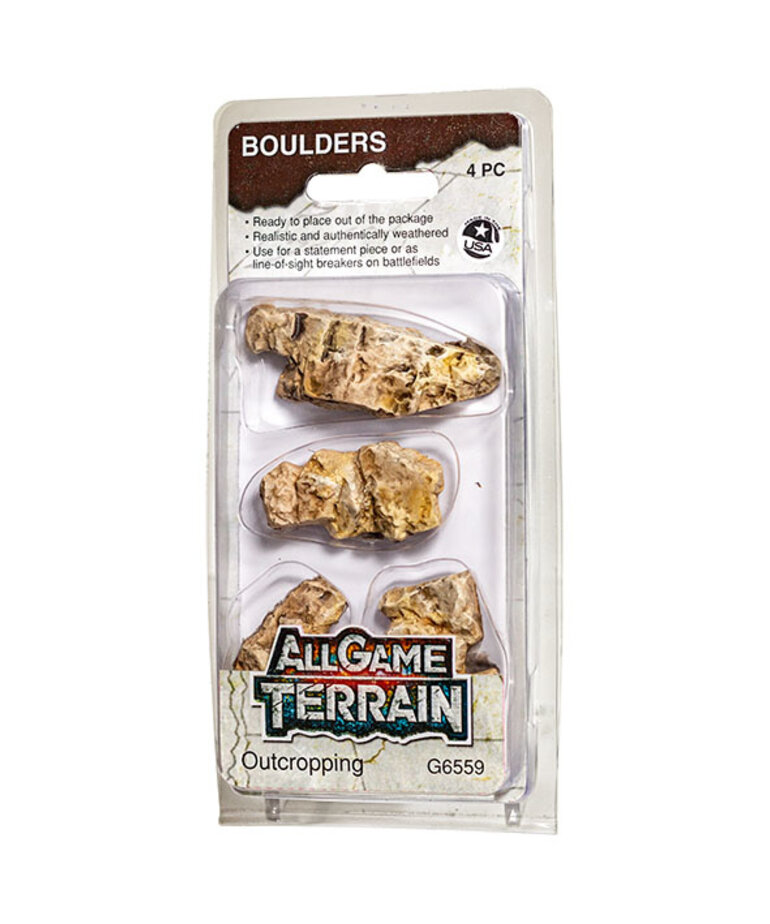 Woodland Scenics All Game Terrain G6559 Boulders Outcropping (4)