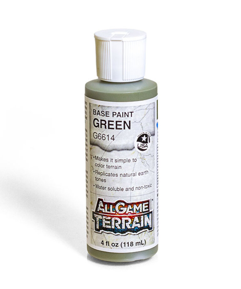 Woodland Scenics All Game Terrain G6614 Base Paint Green (4 fl oz)