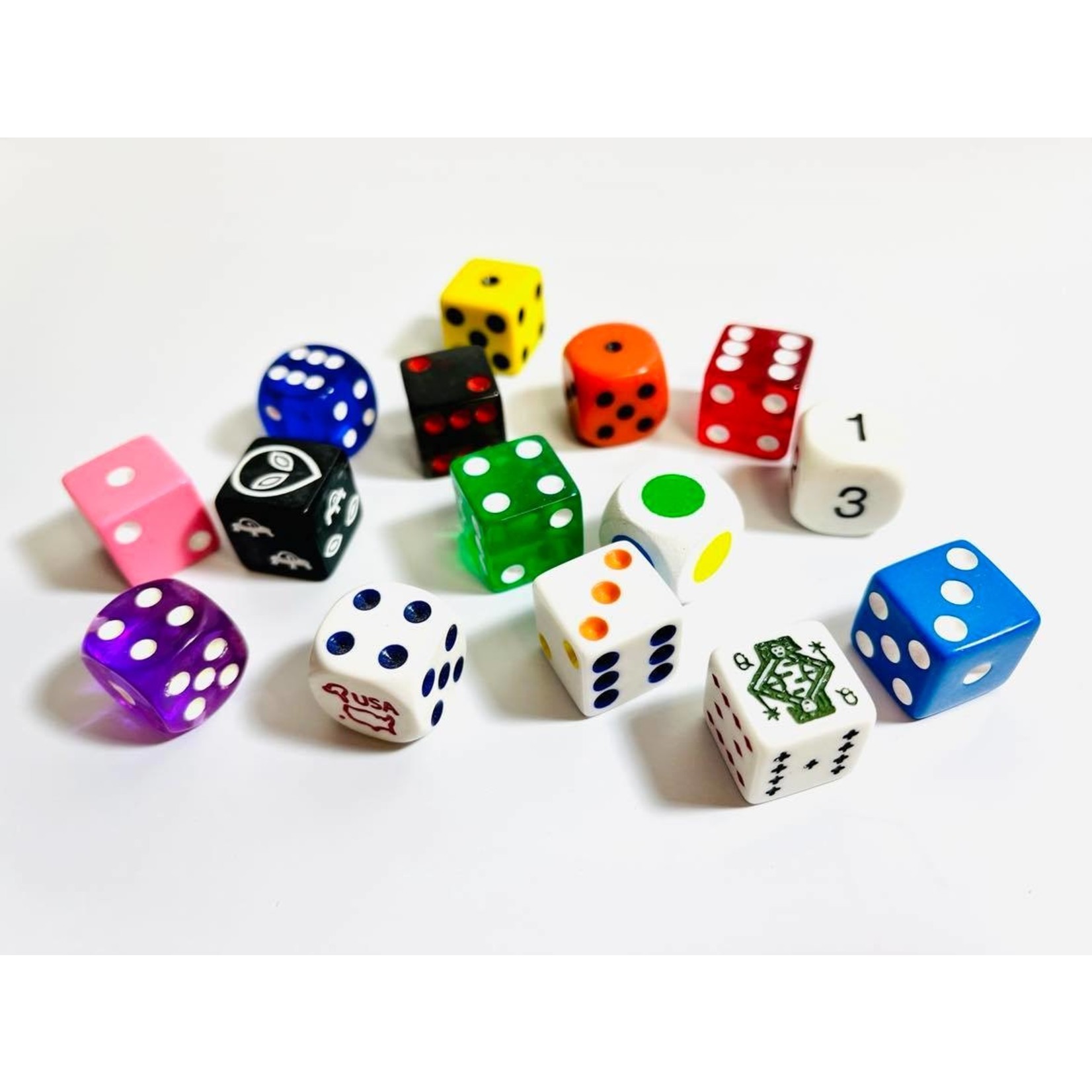 Aaron Witten Two (Count  'em!) TWO Pounds of Assorted D6 Dice