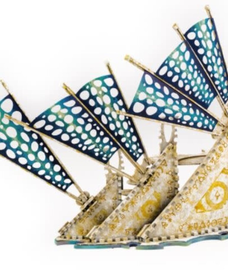Kromlech Kromlech Scenics: Bone Ship - Small Star Sails