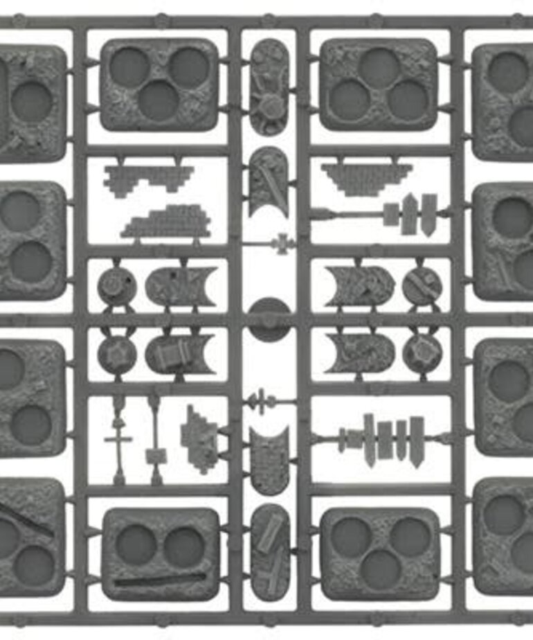Flames of War Flame of War XX106 Plastic Bases Rubble