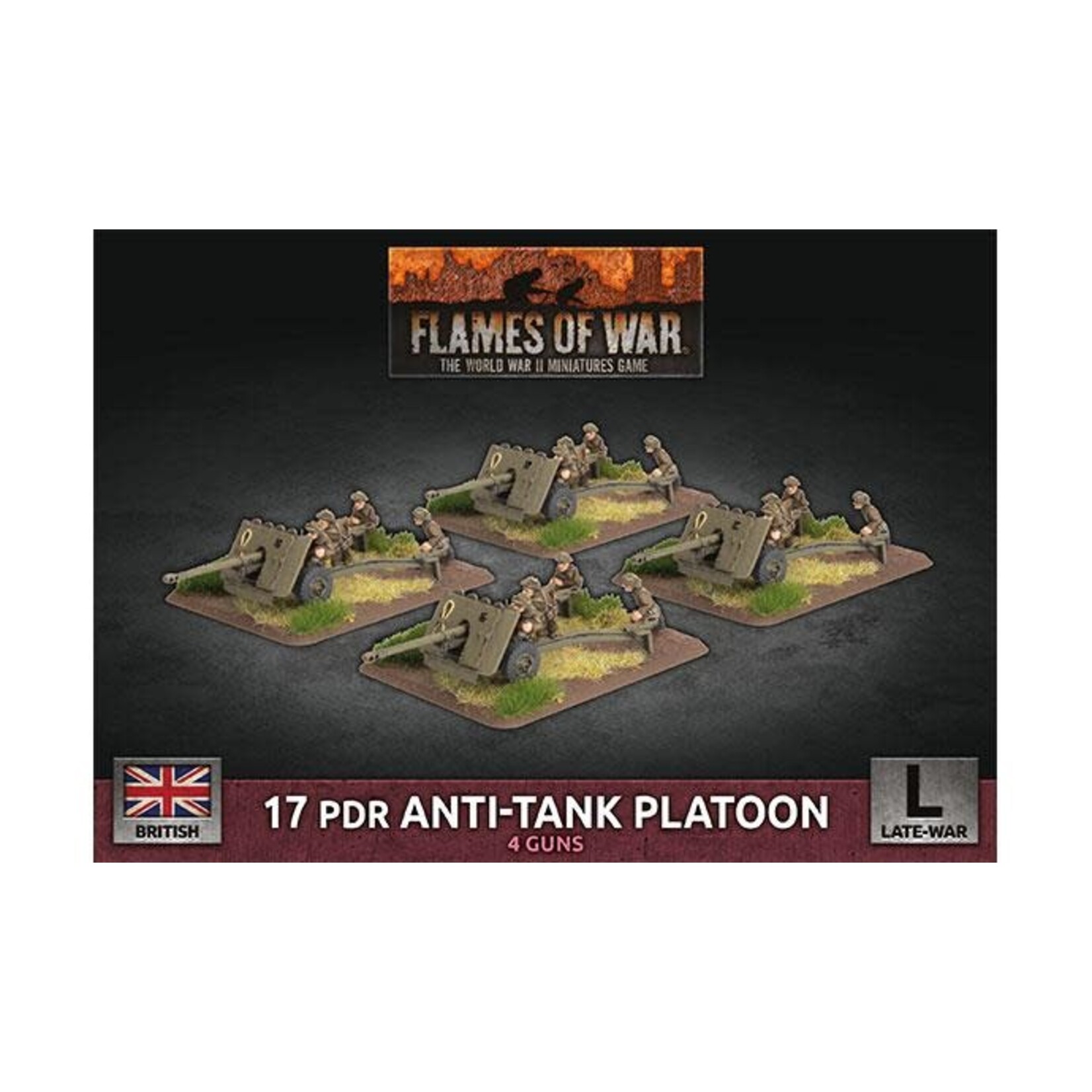 Flames of War Flames of War British: 17 pounder Anti-Tank Platoon (4)