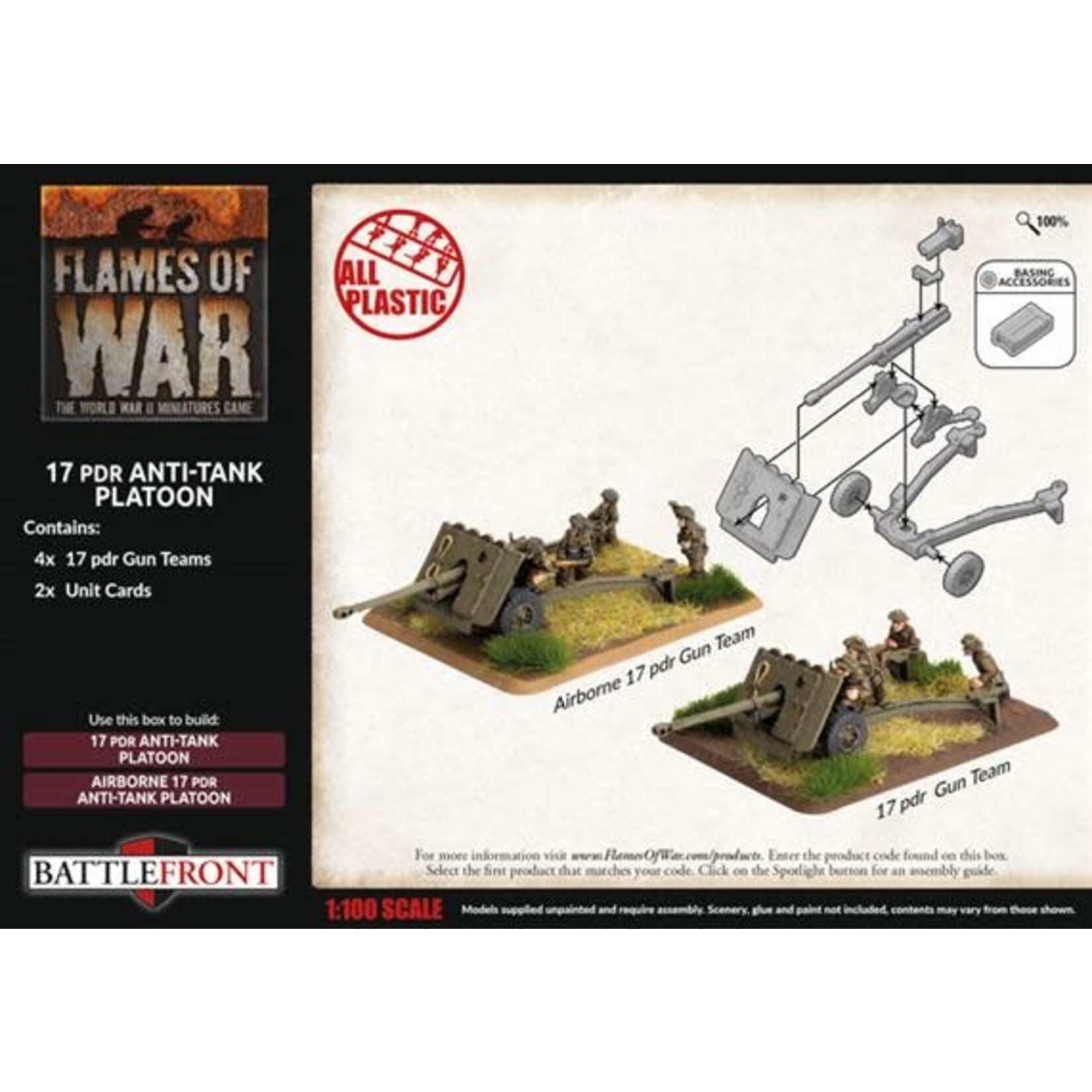 Flames of War Flames of War British: 17 pounder Anti-Tank Platoon (4)