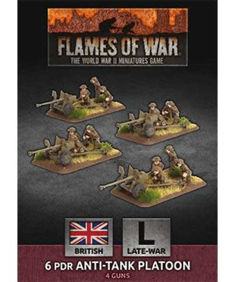 Flames of War Flames of War British: 6pounder Anti-Tank Platoon (4)