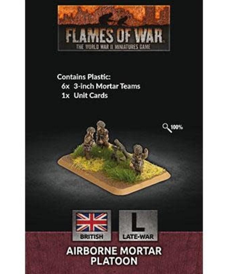 Flames of War Flames of War British: Airborne 3-Inch Mortar Platoon (6)