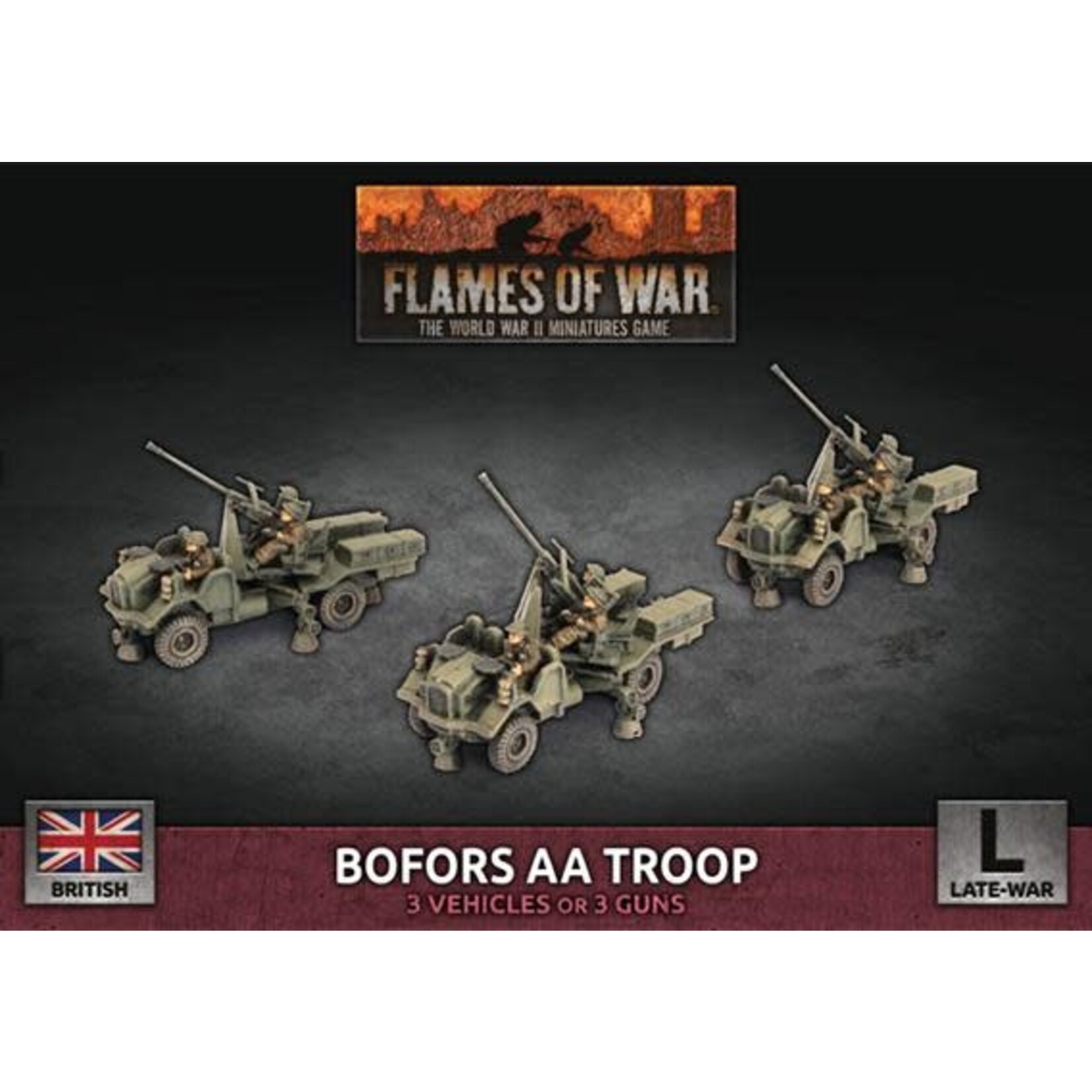 Flames of War Flames of War British: Bofors AA Troop (3)