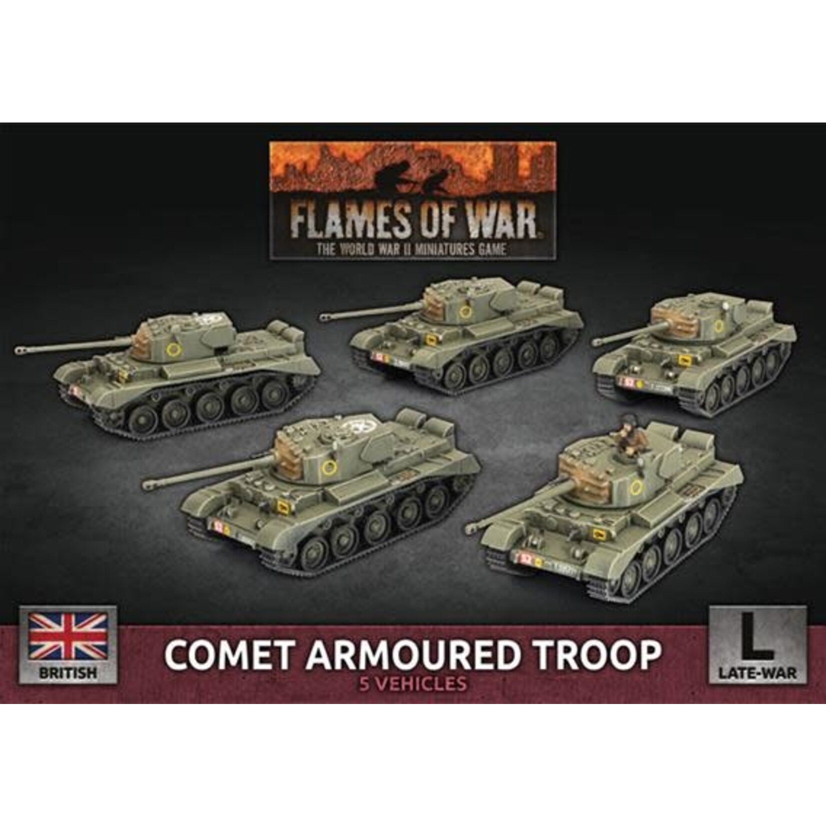 Flames of War Flames of War British: Comet Armoured Troop (5)