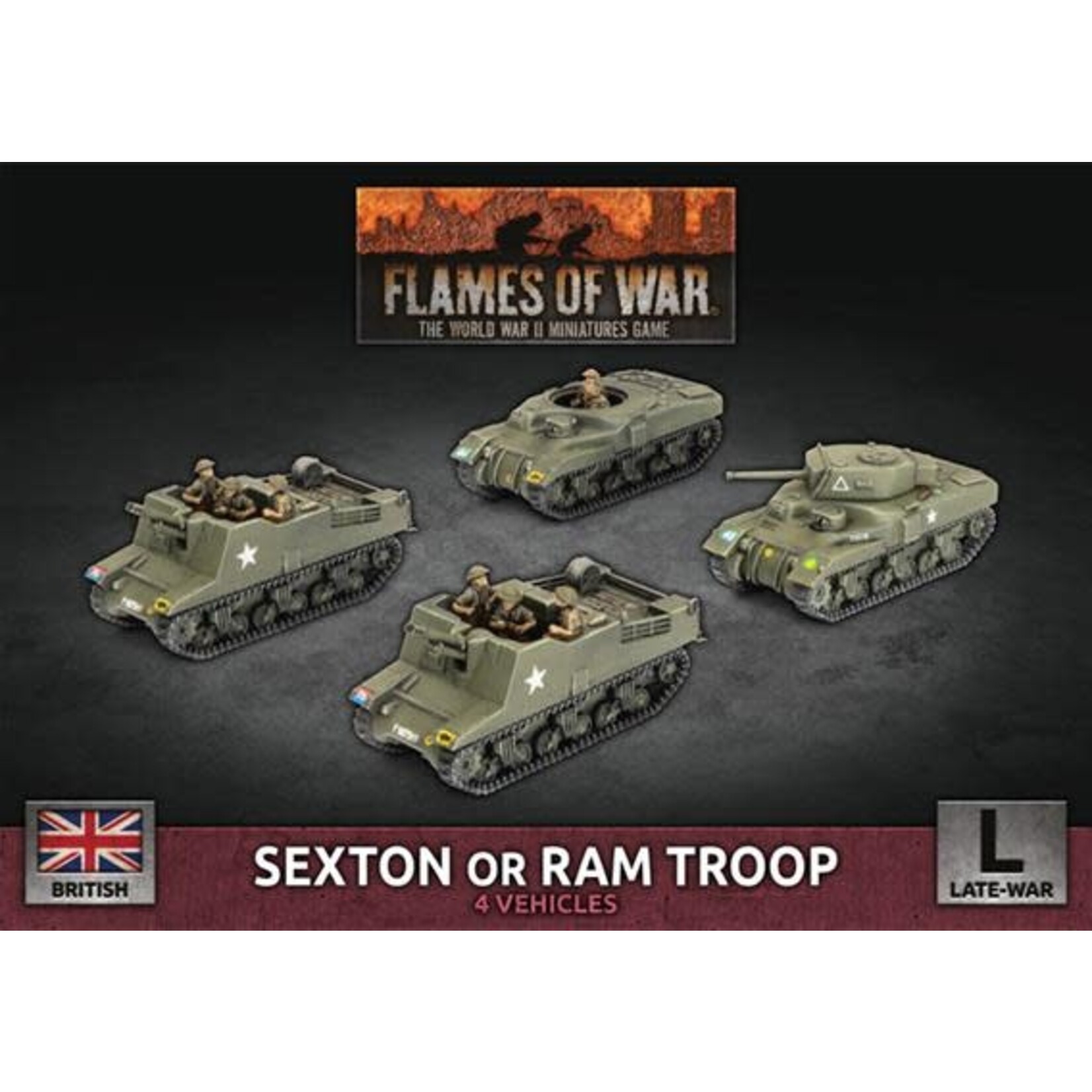 Flames of War Flames of War British: Sexton (Kangaroo) Troop (4)