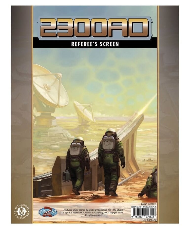 Mongoose Publishing Traveler: 2300 AD: Referee's Screen