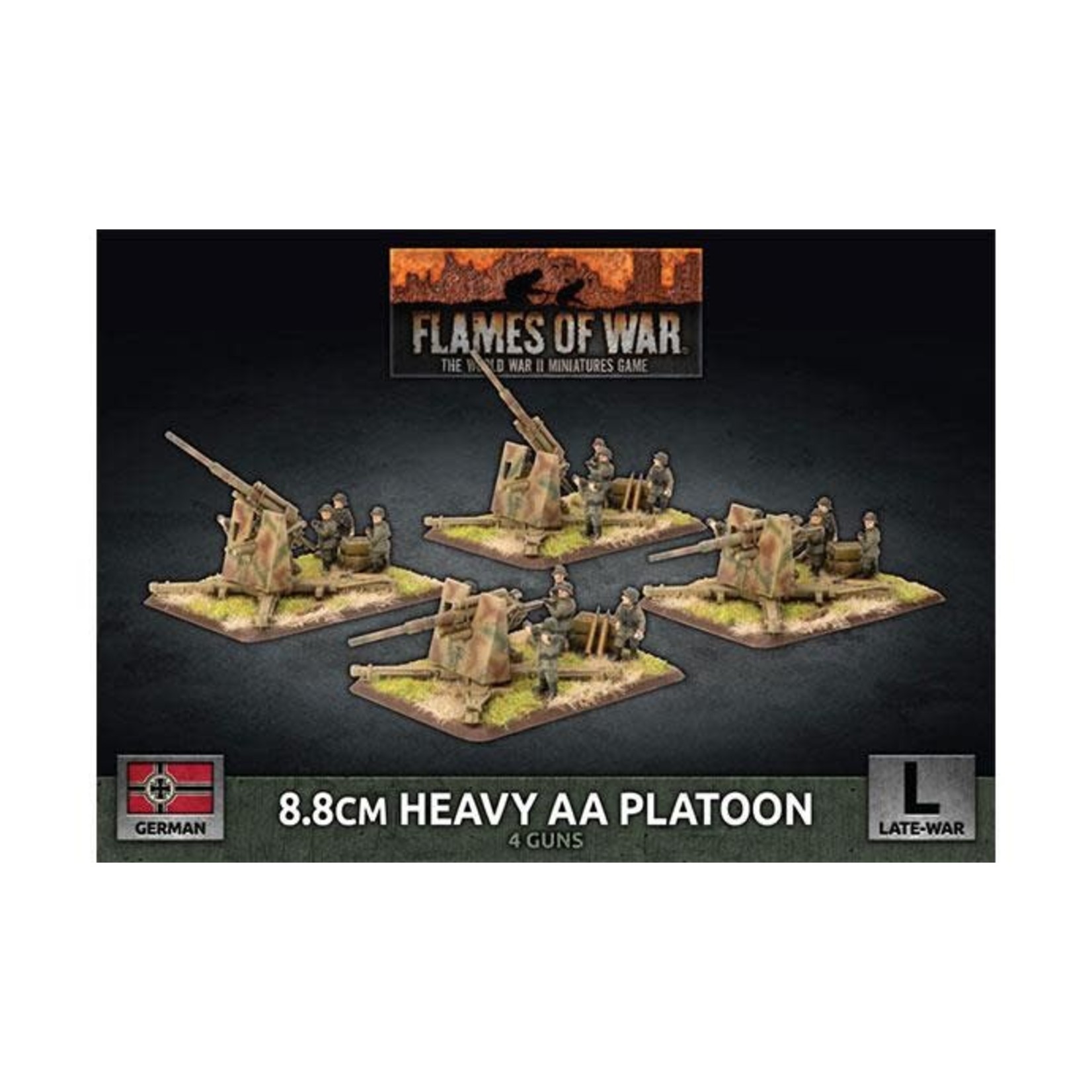 Flames of War Flames of War: German: 8.8cm Heavy AA Platoon (4)