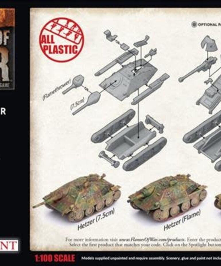 Flames of War Flames of War: German: Hetzer Tank Hunter (5) Platoon