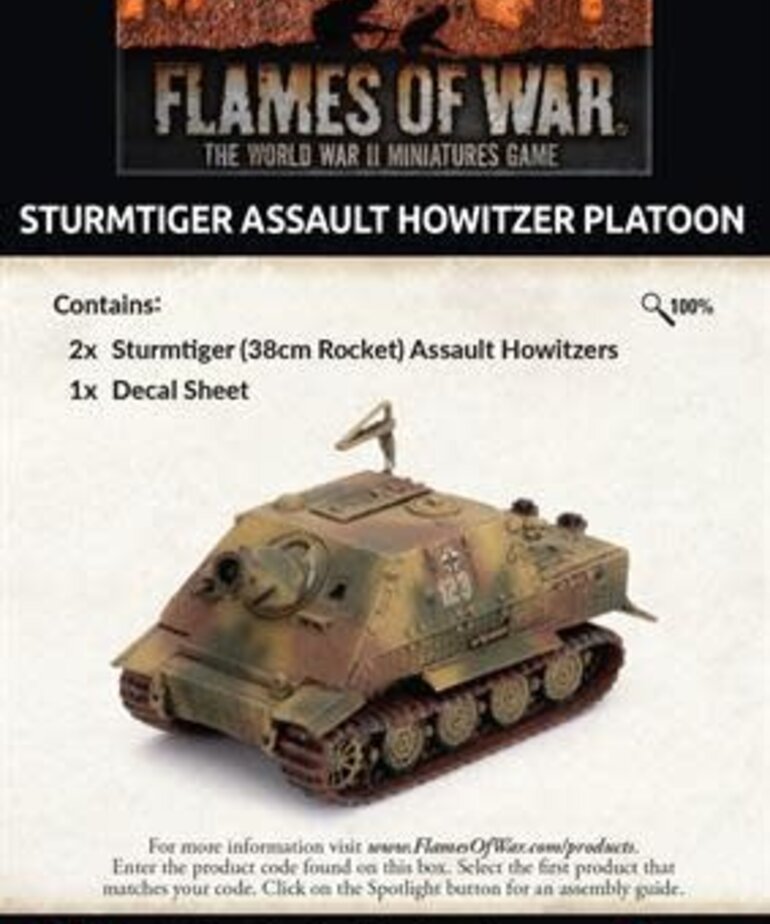 Flames of War Flames of War: German: Sturmtiger (38cm Rocket) Assault Howitzer Platoon (2)