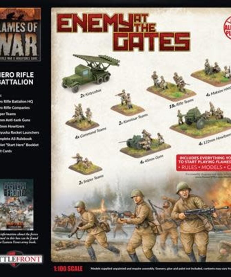 Battlefront Flames of War: Russian: Hero Enemy at the Gates Rifle Battalion