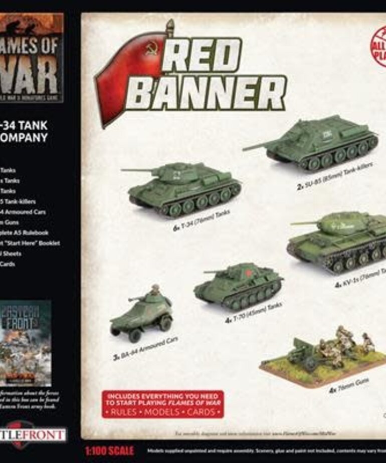 Battlefront Flames of War: Soviet: Red Banner T-34 Tank Battalion