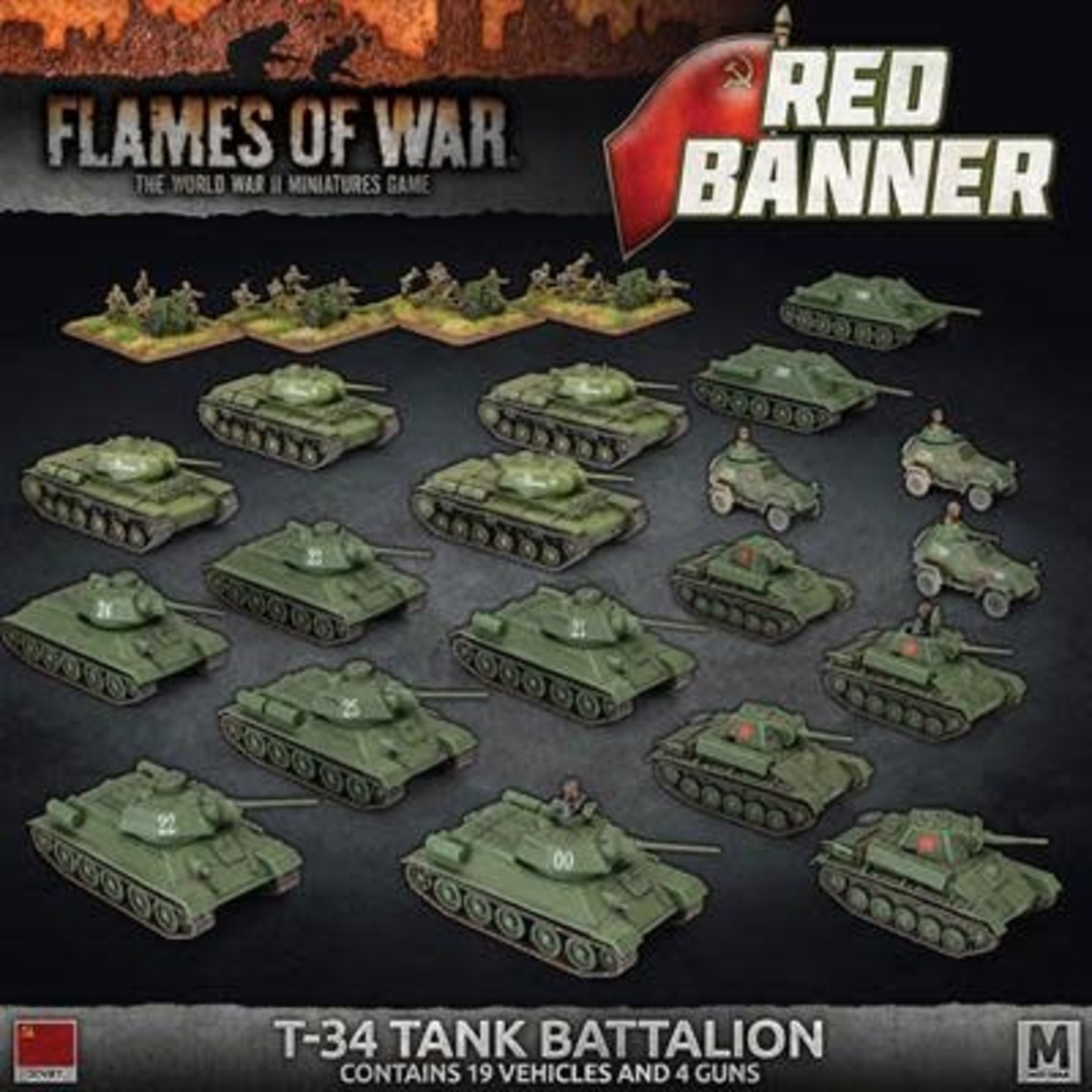 Battlefront Flames of War: Soviet: Red Banner T-34 Tank Battalion