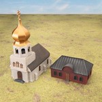 Gale Force Nine Gale Force Nine Flames of War - Battlefield in a Box:Terrain Bundle: Soviet Buildings