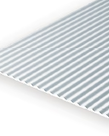 Evergreen Scale Models Evergreen 4529 - .100" X 6" X 12" OPAQUE WHITE POLYSTYRENE CORRUGATED SIDING (1) SHEET Evergreen Scale Models Evergreen 4529 - .100" X 6" X 12" OPAQUE WHITE POLYSTYRENE CORRUGATED SIDING (1) SHEET