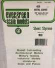 Evergreen Scale Models Evergreen 4528 - .080" X 6" X 12" OPAQUE WHITE POLYSTYRENE CORRUGATED SIDING (1) SHEET Evergreen Scale Models Evergreen 4528 - .080" X 6" X 12" OPAQUE WHITE POLYSTYRENE CORRUGATED SIDING (1) SHEET