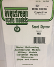 Evergreen Scale Models Evergreen 4524 - .040" X .500 X 6" X 12" OPAQUE WHITE POLYSTYRENE STANDING SEAM ROOFING (1) SHEET Evergreen Scale Models Evergreen 4524 - .040" X .500 X 6" X 12" OPAQUE WHITE POLYSTYRENE STANDING SEAM ROOFING (1) SHEET