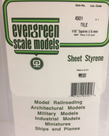 Evergreen Scale Models Evergreen 4501 - 1/16" X 1/16" X 6" X 12" OPAQUE WHITE POLYSTYRENE SQUARE TILE (1) SHEET Evergreen Scale Models Evergreen 4501 - 1/16" X 1/16" X 6" X 12" OPAQUE WHITE POLYSTYRENE SQUARE TILE (1) SHEET