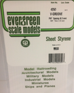 Evergreen Scale Models Evergreen 4250 - .250" X 6" X 12" OPAQUE WHITE POLYSTYRENE V GROOVE SIDING (1) SHEET Evergreen Scale Models Evergreen 4250 - .250" X 6" X 12" OPAQUE WHITE POLYSTYRENE V GROOVE SIDING (1) SHEET