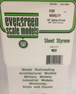 Evergreen Scale Models Evergreen 4150 - .150" X 6" X 12" OPAQUE WHITE POLYSTYRENE NOVELTY SIDING (1) SHEET Evergreen Scale Models Evergreen 4150 - .150" X 6" X 12" OPAQUE WHITE POLYSTYRENE NOVELTY SIDING (1) SHEET