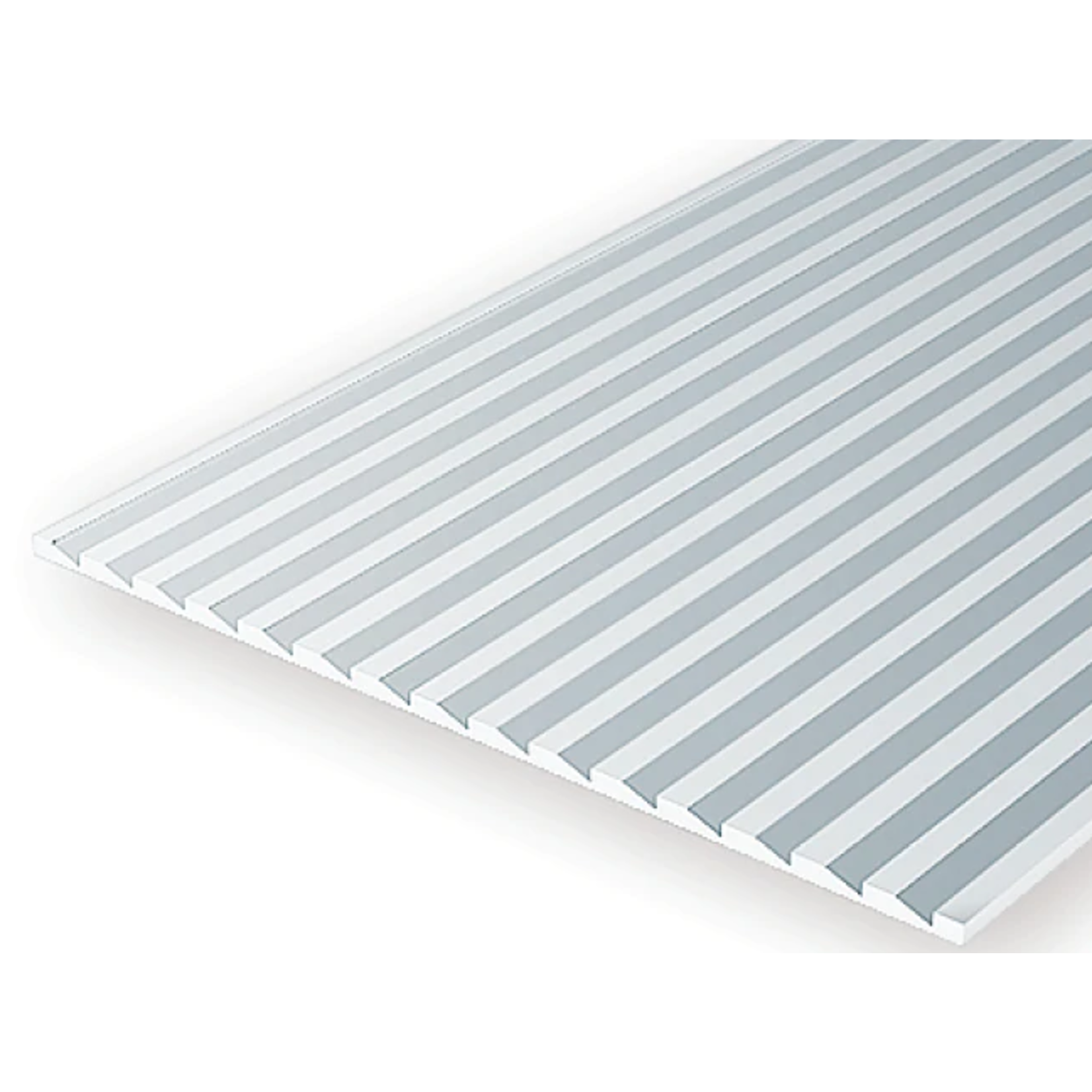 Evergreen Scale Models Evergreen 4083 - .083" X 6" X 12" OPAQUE WHITE POLYSTYRENE NOVELTY SIDING (1) SHEET