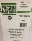 Evergreen Scale Models Evergreen 4080 - .080" X 6" X 12" OPAQUE WHITE POLYSTYRENE V GROOVE SIDING (1) SHEET Evergreen Scale Models Evergreen 4080 - .080" X 6" X 12" OPAQUE WHITE POLYSTYRENE V GROOVE SIDING (1) SHEET