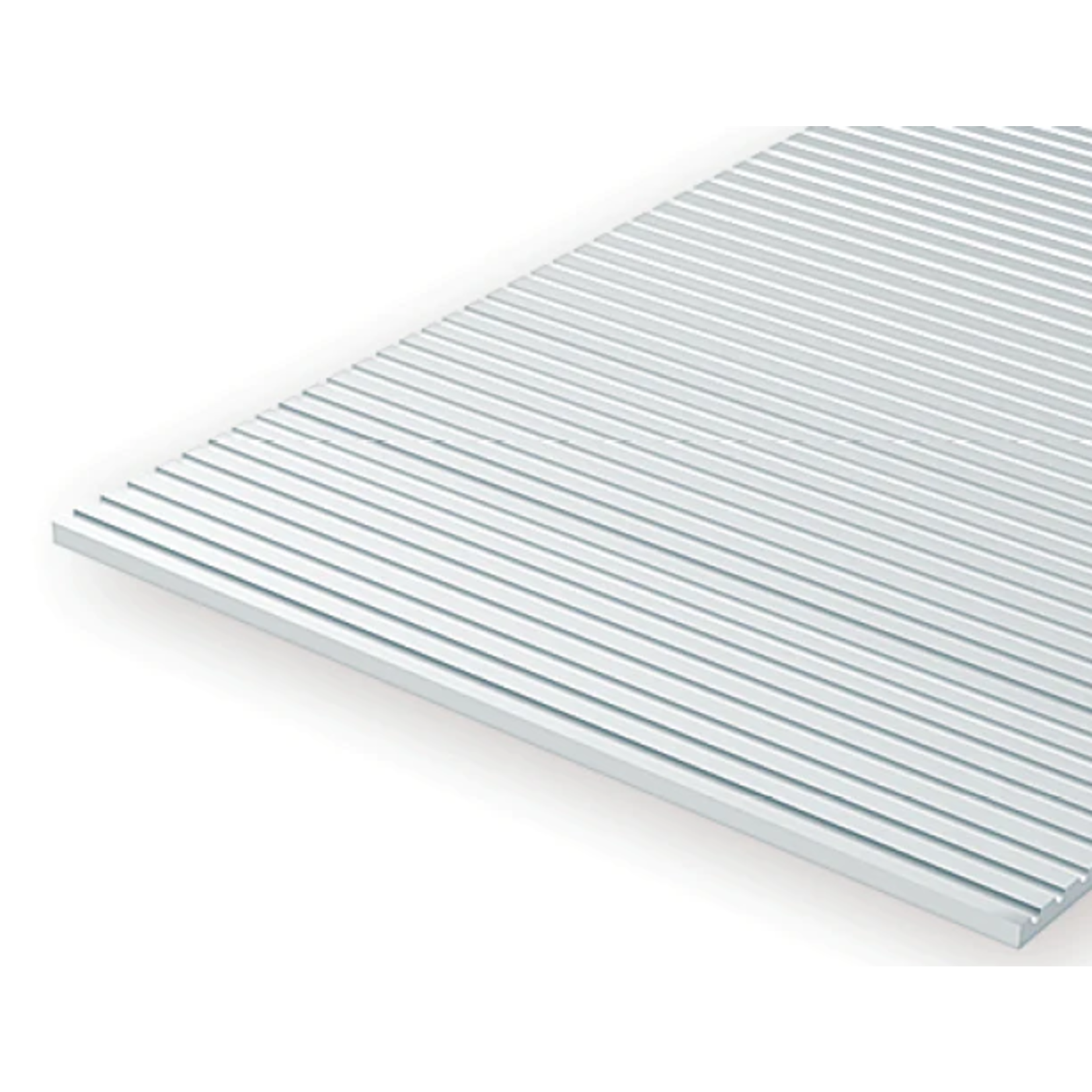 Evergreen Scale Models Evergreen 4067 - .067" X 6" X 12" OPAQUE WHITE POLYSTYRENE O SCALE FREIGHT CAR SIDING (1) SHEET