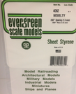 Evergreen Scale Models Evergreen 4062 - .060" X 6" X 12" OPAQUE WHITE POLYSTYRENE NOVELTY SIDING (1) SHEET Evergreen Scale Models Evergreen 4062 - .060" X 6" X 12" OPAQUE WHITE POLYSTYRENE NOVELTY SIDING (1) SHEET