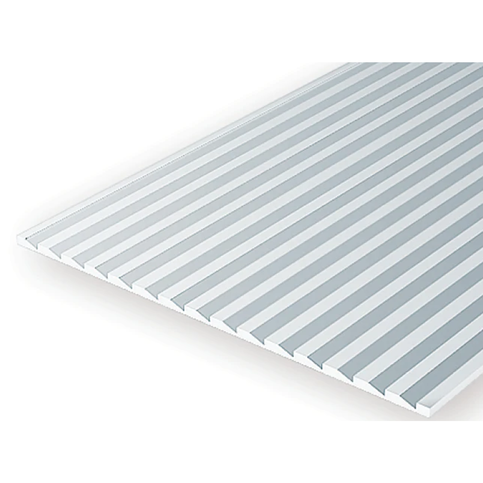 Evergreen Scale Models Evergreen 4062 - .060" X 6" X 12" OPAQUE WHITE POLYSTYRENE NOVELTY SIDING (1) SHEET