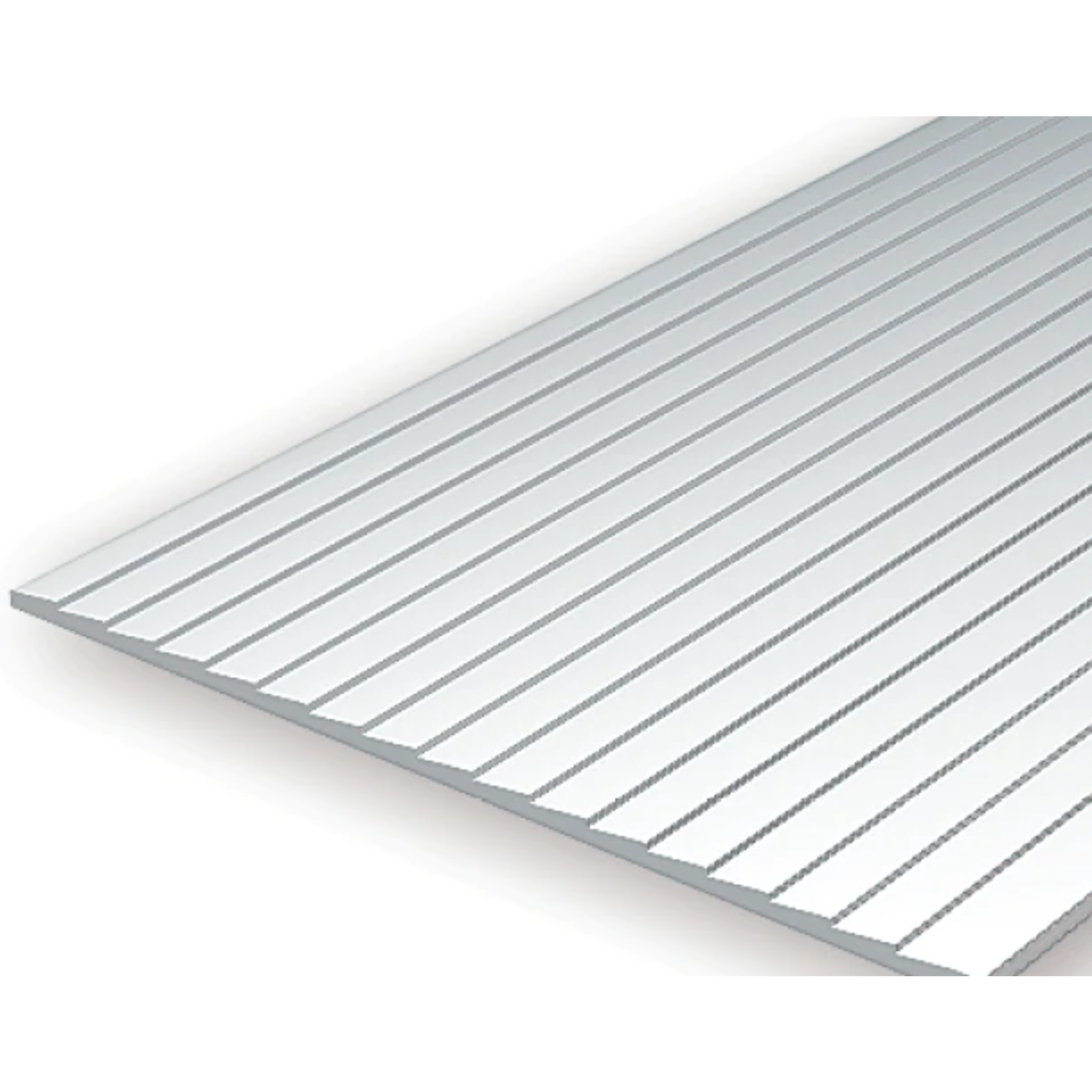 Evergreen Scale Models Evergreen 4061 - .060" X 6" X 12" OPAQUE WHITE POLYSTYRENE CLAPBOARD SIDING (1) SHEET