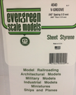 Evergreen Scale Models Evergreen 4040 - .040" X 6" X 12" OPAQUE WHITE POLYSTYRENE V GROOVE SIDING (1) SHEET Evergreen Scale Models Evergreen 4040 - .040" X 6" X 12" OPAQUE WHITE POLYSTYRENE V GROOVE SIDING (1) SHEET