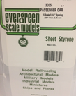 Evergreen Scale Models Evergreen 3035 - .035" X 6" X 12" OPAQUE WHITE POLYSTYRENE PASSENGER CAR SIDING (1) SHEET Evergreen Scale Models Evergreen 3035 - .035" X 6" X 12" OPAQUE WHITE POLYSTYRENE PASSENGER CAR SIDING (1) SHEET