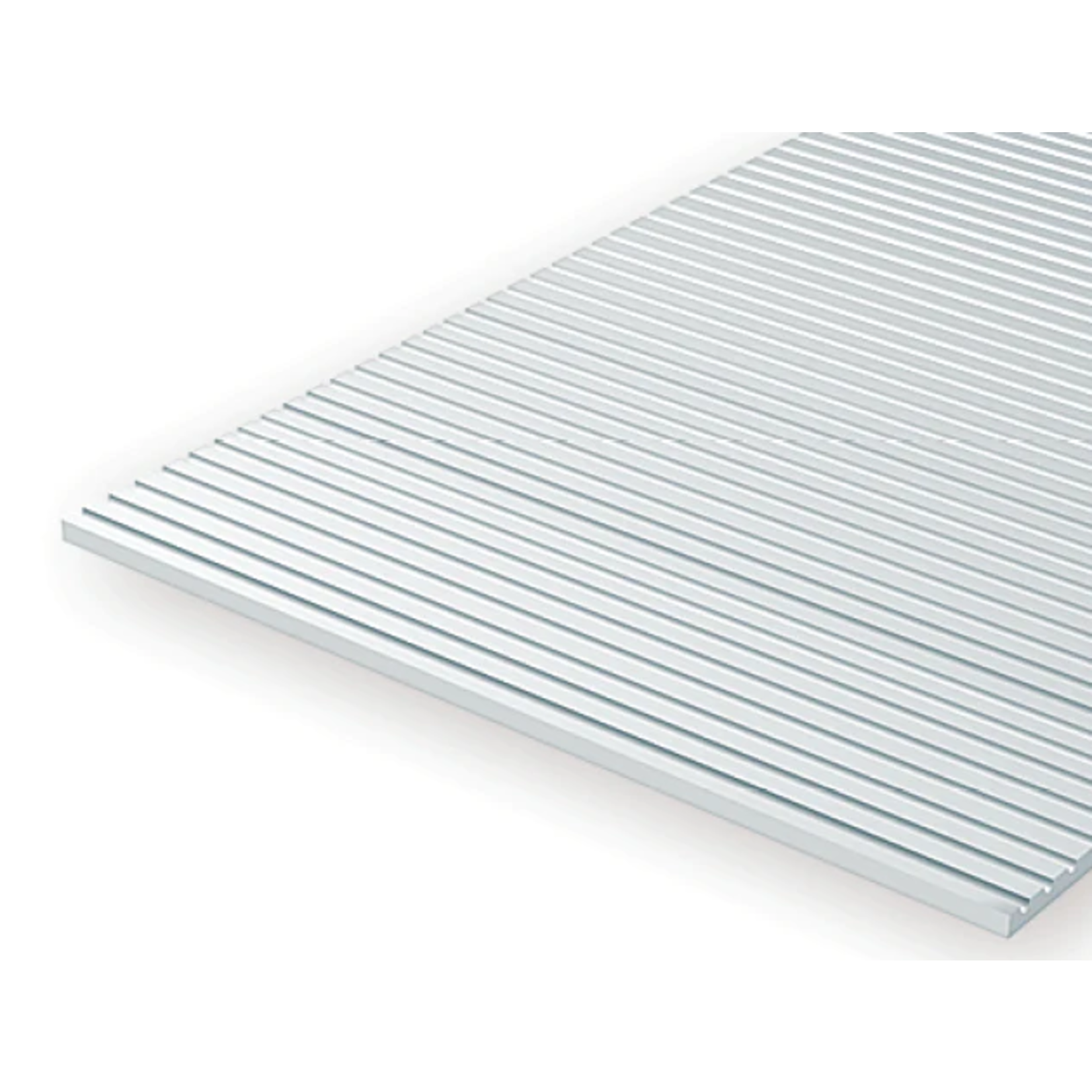 Evergreen Scale Models Evergreen 2067 - .067" X 6" X 12" OPAQUE WHITE POLYSTYRENE O SCALE FREIGHT CAR SIDING (1) SHEET