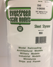 Evergreen Scale Models Evergreen 2040 - .040" X 6" X 12" OPAQUE WHITE POLYSTYRENE V GROOVE SIDING (1) SHEET Evergreen Scale Models Evergreen 2040 - .040" X 6" X 12" OPAQUE WHITE POLYSTYRENE V GROOVE SIDING (1) SHEET