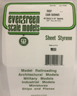 Evergreen Scale Models Evergreen 2037 - .037" X 6" X 12" OPAQUE WHITE POLYSTYRENE HO SCALE FREIGHT CAR SIDING (1) SHEET Evergreen Scale Models Evergreen 2037 - .037" X 6" X 12" OPAQUE WHITE POLYSTYRENE HO SCALE FREIGHT CAR SIDING (1) SHEET