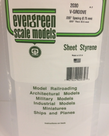 Evergreen Scale Models Evergreen 2030 - .030" X 6" X 12" OPAQUE WHITE POLYSTYRENE V GROOVE SIDING (1) SHEET Evergreen Scale Models Evergreen 2030 - .030" X 6" X 12" OPAQUE WHITE POLYSTYRENE V GROOVE SIDING (1) SHEET
