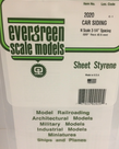 Evergreen Scale Models Evergreen 2020 - .020" X 6" X 12" OPAQUE WHITE POLYSTYRENE N SCALE FREIGHT CAR SIDING (1) SHEET Evergreen Scale Models Evergreen 2020 - .020" X 6" X 12" OPAQUE WHITE POLYSTYRENE N SCALE FREIGHT CAR SIDING (1) SHEET