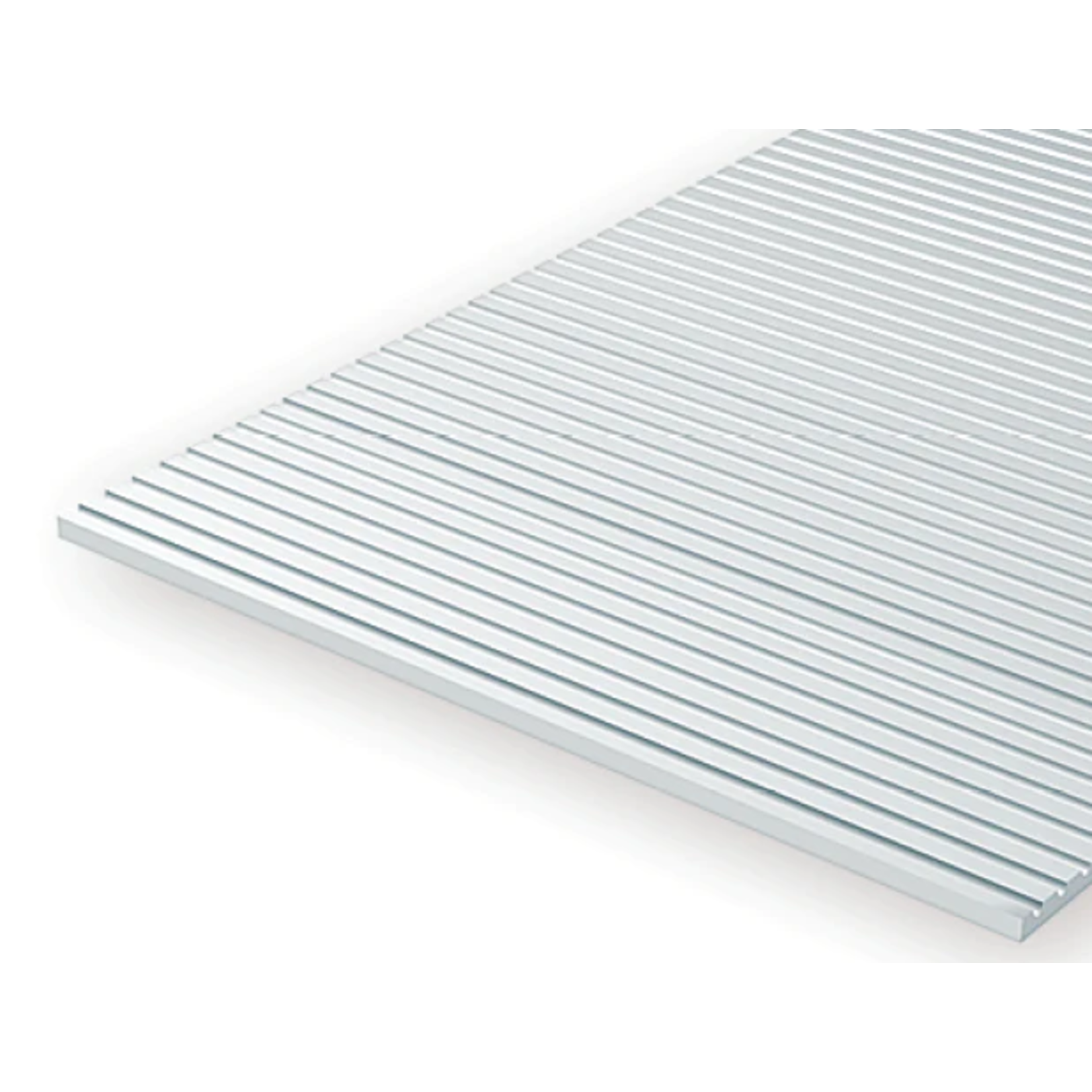 Evergreen Scale Models Evergreen 2020 - .020" X 6" X 12" OPAQUE WHITE POLYSTYRENE N SCALE FREIGHT CAR SIDING (1) SHEET