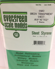 Evergreen Scale Models Evergreen 9903 - .010" X 6" X 12" GREEN TRANSPARENT POLYSTYRENE (2) SHEETS Evergreen Scale Models Evergreen 9903 - .010" X 6" X 12" GREEN TRANSPARENT POLYSTYRENE (2) SHEETS
