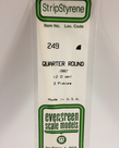 Evergreen Scale Models Evergreen 249 - .080" (2.0MM) X 14" OPAQUE WHITE POLYSTYRENE QUARTER ROUND (3) Pack Evergreen Scale Models Evergreen 249 - .080" (2.0MM) X 14" OPAQUE WHITE POLYSTYRENE QUARTER ROUND (3) Pack
