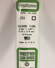 Evergreen Scale Models Evergreen 253 - .188" (4.8MM) X 14" OPAQUE WHITE POLYSTYRENE SQUARE TUBING (3) Pack Evergreen Scale Models Evergreen 253 - .188" (4.8MM) X 14" OPAQUE WHITE POLYSTYRENE SQUARE TUBING (3) Pack