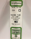 Evergreen Scale Models Evergreen 254 - .250" (6.3MM) X 14" OPAQUE WHITE POLYSTYRENE SQUARE TUBING (2) Pack Evergreen Scale Models Evergreen 254 - .250" (6.3MM) X 14" OPAQUE WHITE POLYSTYRENE SQUARE TUBING (2) Pack