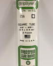 Evergreen Scale Models Evergreen 256 - .375" (9.5MM) X 14" OPAQUE WHITE POLYSTYRENE SQUARE TUBING (2) Pack Evergreen Scale Models Evergreen 256 - .375" (9.5MM) X 14" OPAQUE WHITE POLYSTYRENE SQUARE TUBING (2) Pack