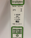 Evergreen Scale Models Evergreen 271 - 060" (1.5MM) X 14" OPAQUE WHITE POLYSTYRENE I-BEAM (4) Pack Evergreen Scale Models Evergreen 271 - 060" (1.5MM) X 14" OPAQUE WHITE POLYSTYRENE I-BEAM (4) Pack