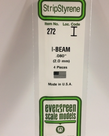 Evergreen Scale Models Evergreen 272 - 080" (2.0MM) X 14" OPAQUE WHITE POLYSTYRENE I-BEAM (4) Pack Evergreen Scale Models Evergreen 272 - 080" (2.0MM) X 14" OPAQUE WHITE POLYSTYRENE I-BEAM (4) Pack